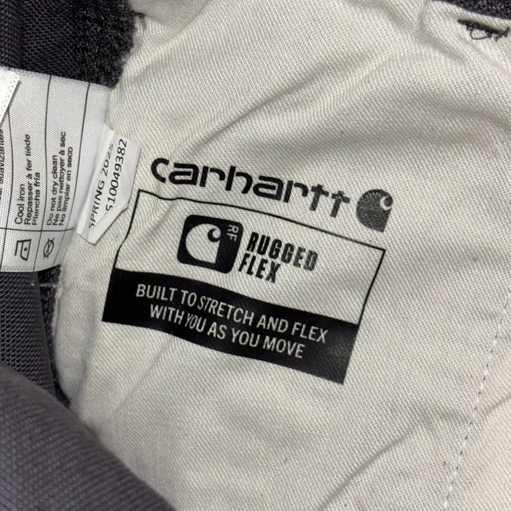 Carhartt Gray Cargo Pants Sturdy Cotton Blend - Picture 7 of 8